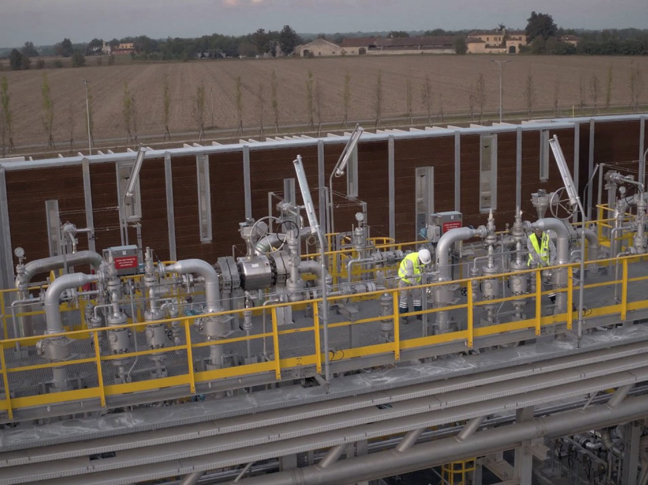 Costruzione della Centrale di Stoccaggio Bordolano